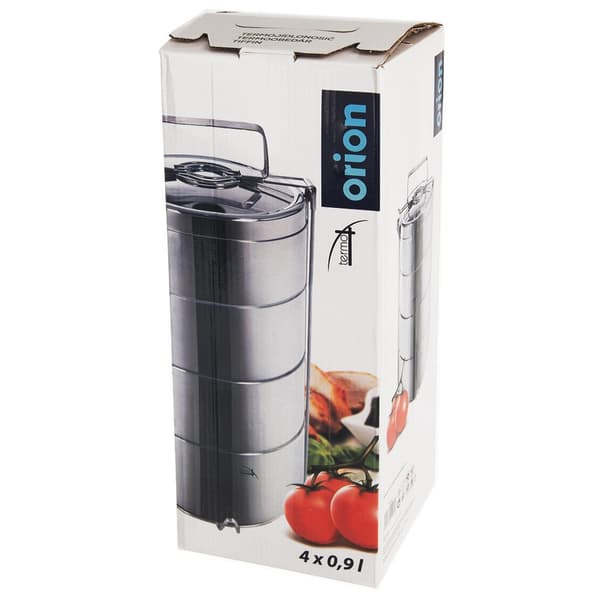 Termisk stållunchlåda 4-nivå 4x900 ml