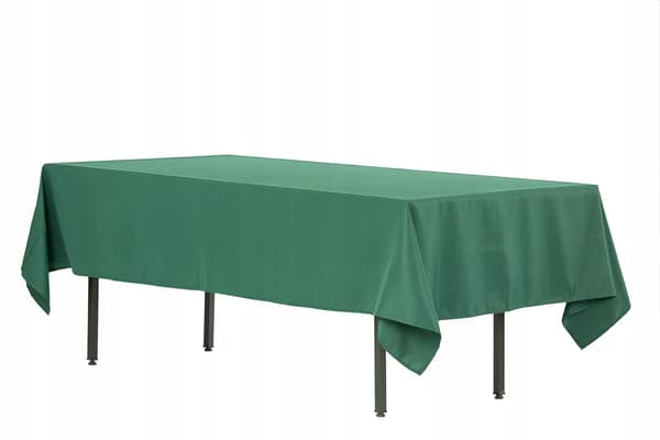Pletresistent rektangulær tyk dug 280x170cm grøn til banketbord