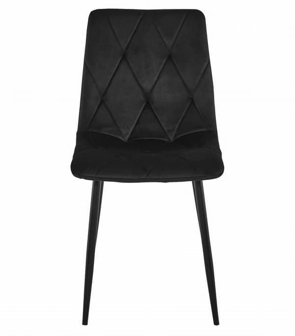 Sæt med NP 120x80 Craft Black bord + 4 LIBRA sorte stole