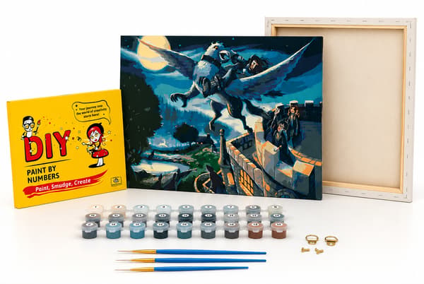 MÅLA MED SIFFROR Harry Potter Escape 50x40 cm målarbild
