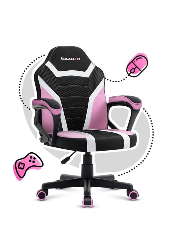 HZ-Ranger 1.0 pink msh gamingstol til børn