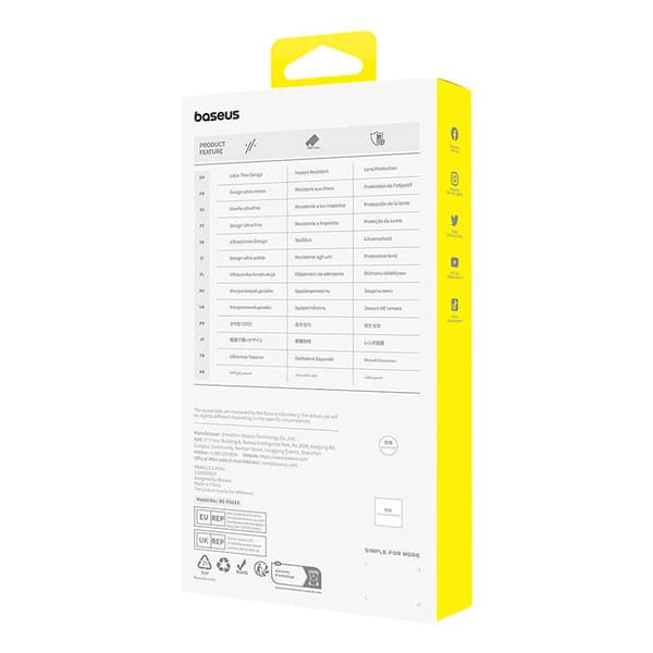 Baseus OS-Lucent Series iPhone15 Pro etui (gennemsigtig)