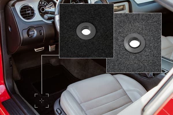 Bilmåtter front til Dodge Grand Caravan IV minivan (2008-2016) sorte