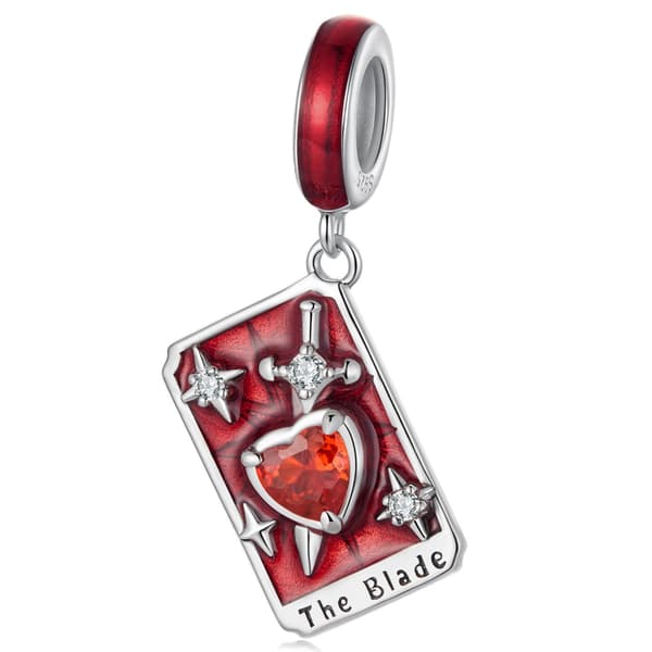 BLADE Tarotkort Berlock 925 Silverarmband Hänge