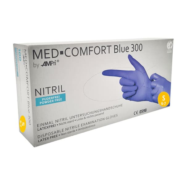 Nitrilhandsker S blå Ampri Blå 300 100 stk.