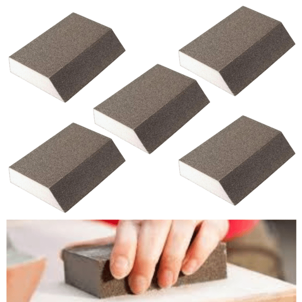 Vinklet slibesvamp P60 5 stk
