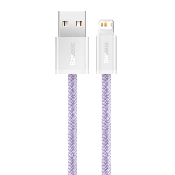 Baseus Dynamisk USB till Lightning-kabel, 2.4A, 2m (Lila)