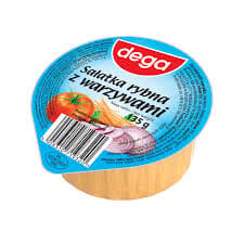 DEGA FISKSALLAD MED GRÖNSAKER 135G