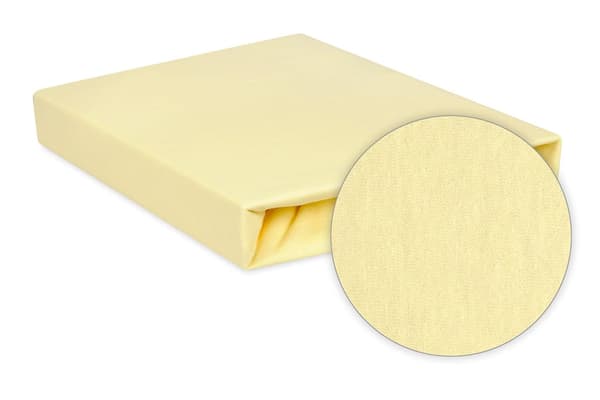 Jersey Pulla-aluslakana 130/140x190/200 PREMIUM Keltainen