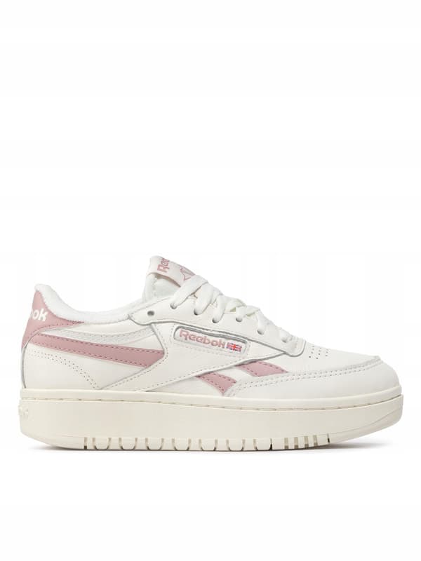 REEBOK CLUB C DOUBLE DAMESKO I LÆDER ECRU 36 3J5G1* BAGGRUND