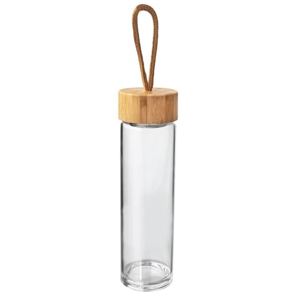 Glas vandflaske med si 450 ml
