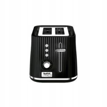 Tefal TT7618 brødrister sort, 2 skiver, 7 ristningsniveauer