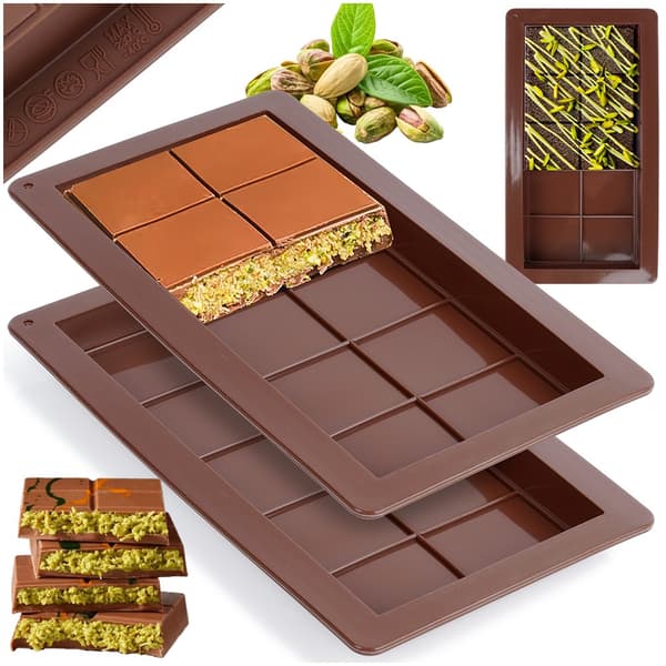 silikoneform til Dubai-chokolade 25x13,5 cm 2 stk.