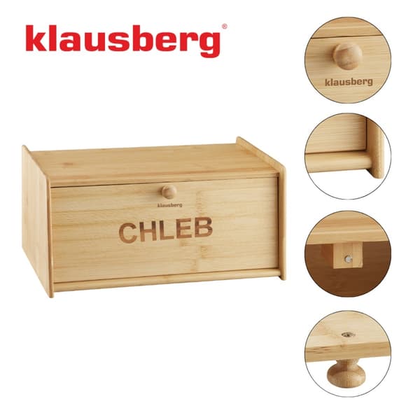 KLAUSBERG KB-7934 BAMBU LEIPÄLAATIKKO