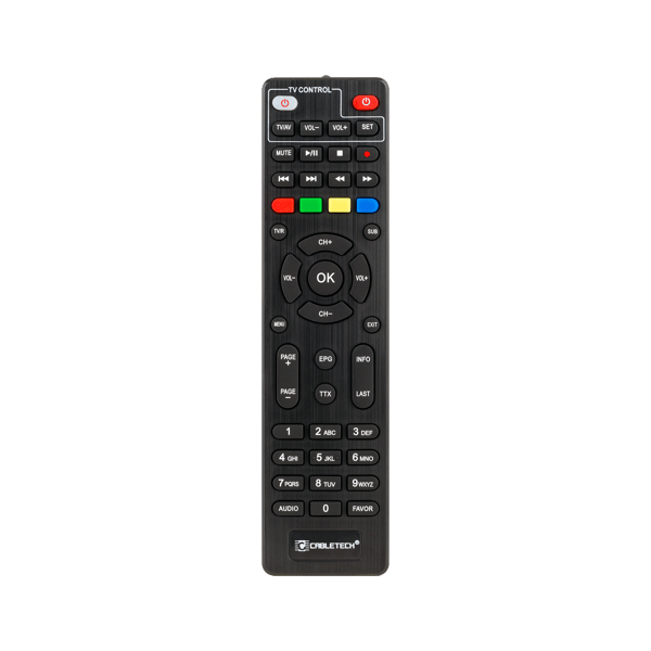 Fjernbetjening til Cabletech URZ0336C/URZ0336B dekoder-tuner