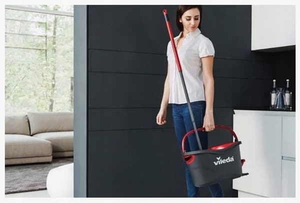 VILEDA Easy Wring&Clean TURBO -pyörömoppisetti 1 kpl