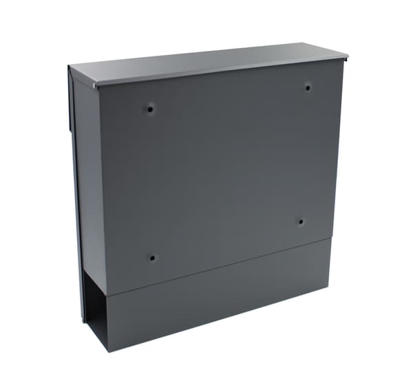 Stor postkasse med avisholder Verotech 3320F/1_SORT