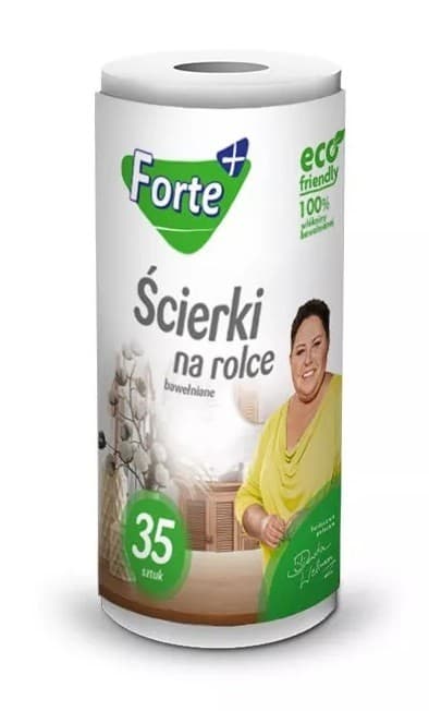 Forte+ bomullsdukar på rulle, 35 st.