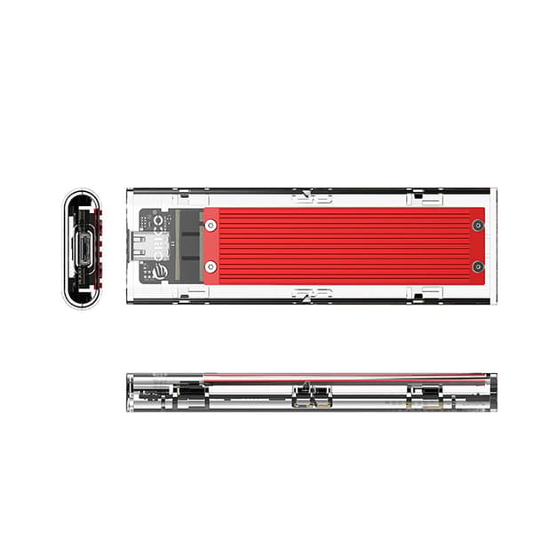 Orico TCM2-C3 M.2 NVME till USB-C 10 Gb/s hårddisk - röd