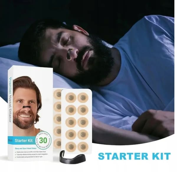 ANDNINGSTRÄNING NÄSREMSOR SNARKNING ANDNING 30 BITAR MAGNETISKA