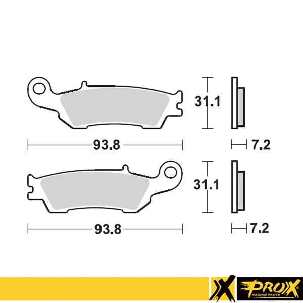 Prox Forbremseklodser Yamaha YZ 2008-2016 Moto Solid