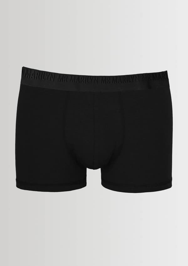 Klassiske boxershorts til mænd med logo-elastik sorte - Boxers Pro XL