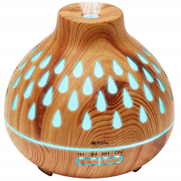 AROMATERAPI-DIFFUSER LUFTFUGTER 400ML LED AROMATERAPI-TIMER FJERNBETJENING