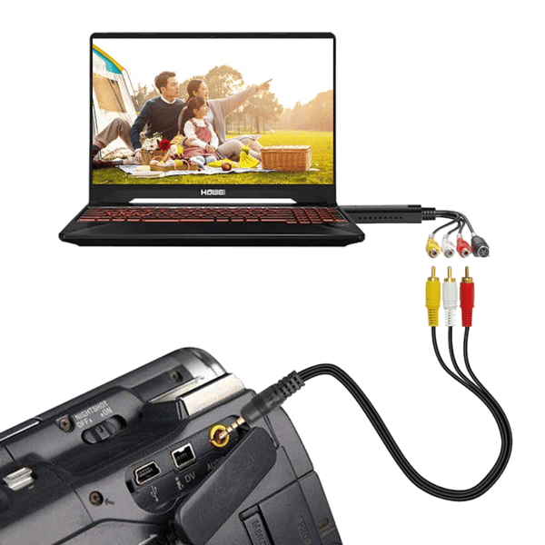 USB videooptager AV Chinch S-video lyd optagelse fra VHS optage-adapter