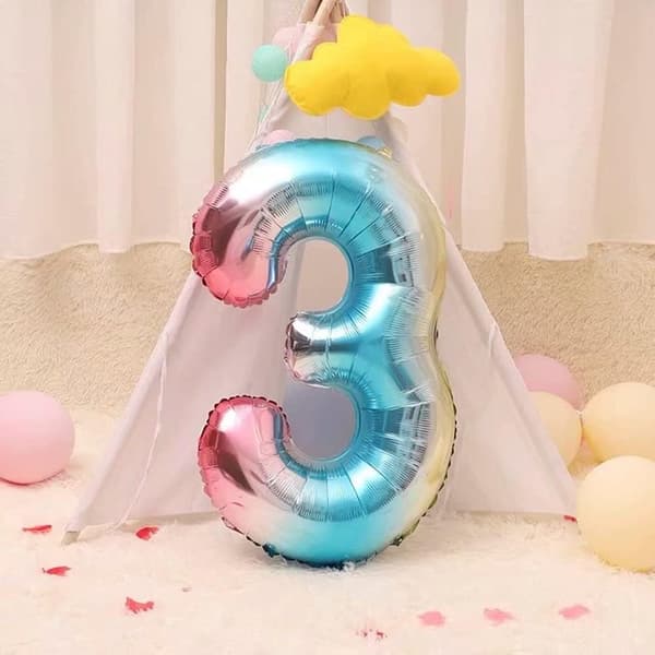 PYNT BALLON NUMMER 0 METALLISK XL