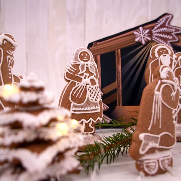 Stål julekageudstikkere 12 cm 7 stk.