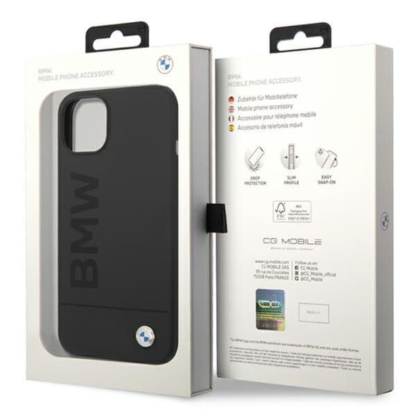 BMW Silikone Signature Logo Magsafe - iPhone 14 Plus Etui (Sort)