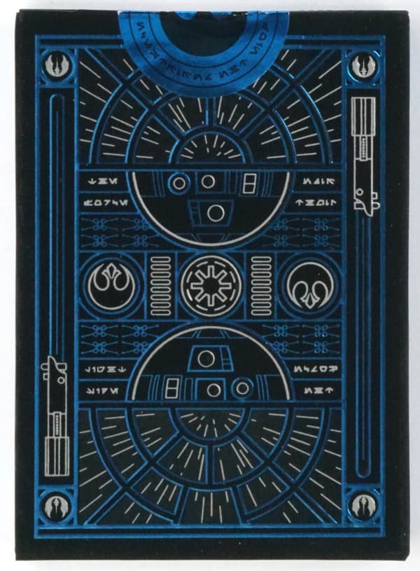 BICYCLE STAR WARS DARK SIDE LYSE SØLVBLÅ Spillekort 1 Sæt i Æske