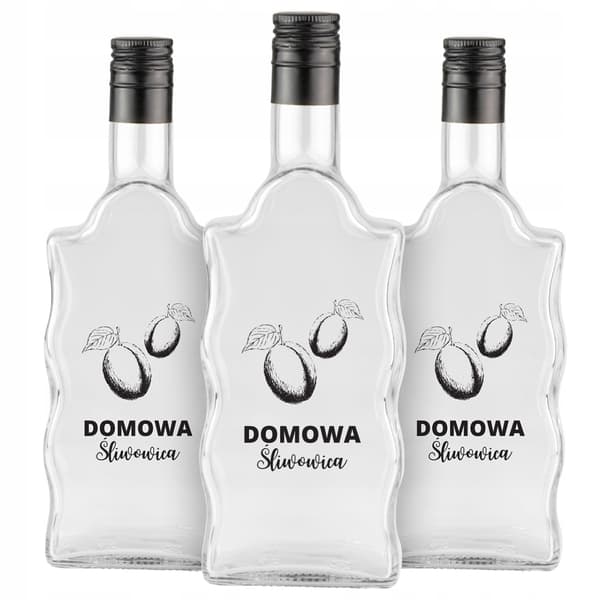 10x flaskor våg 500ml tryck hemlagad plommonbrandy vodka hembränsalkohol