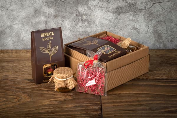 Gaveæske sæt te honning chokolade elegant gave