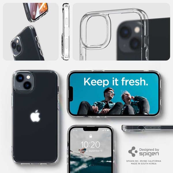 Spigen Ultra Hybrid Matte - Etui til iPhone 15 Plus / iPhone 14 Plus (Transparent Mat)