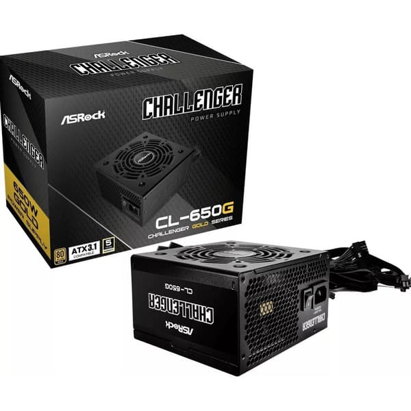 ATX-virtalähde ASRock CHALLENGER 650W 80 Plus Gold Black