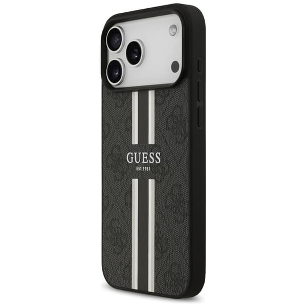 Guess 4G Printed Stripes MagSafe - iPhone 17 Pro Max cover (sort)