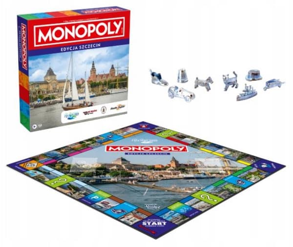 WINNING MOVES MONOPOLY -lautapeli Szczecin Edition Multicolor