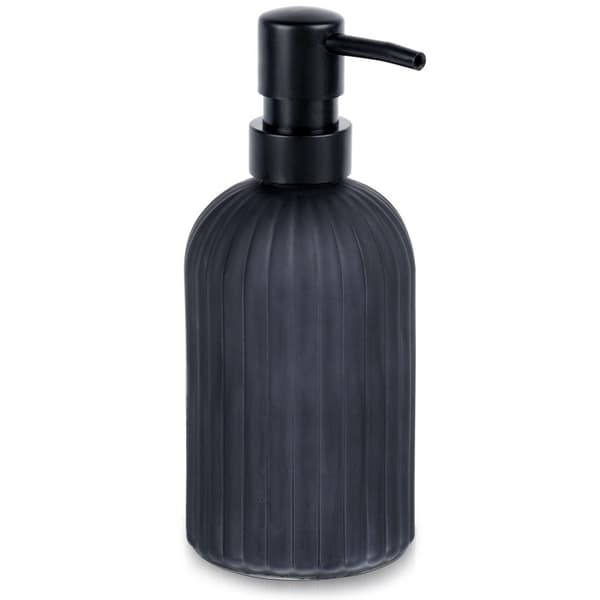 Saippuapumppu lasi musta 400 ml