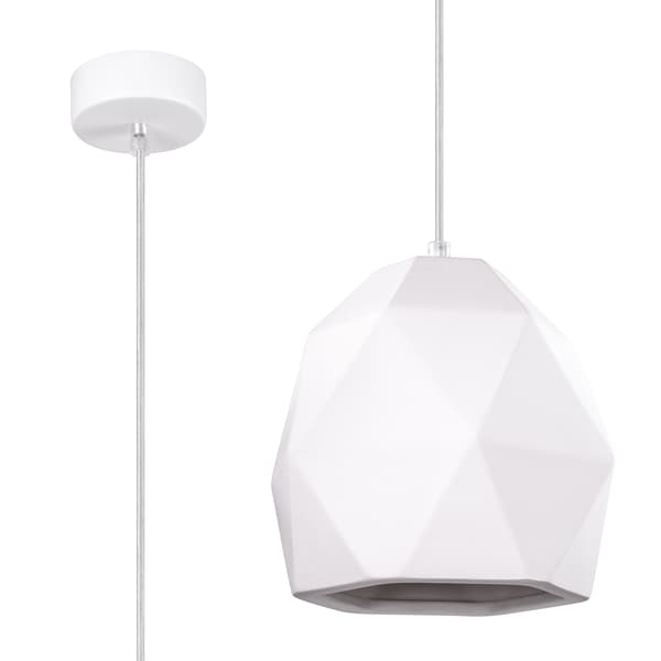 HÄNGLAMPA OASIS 1 E27 VIT LUMILO 12.171.51