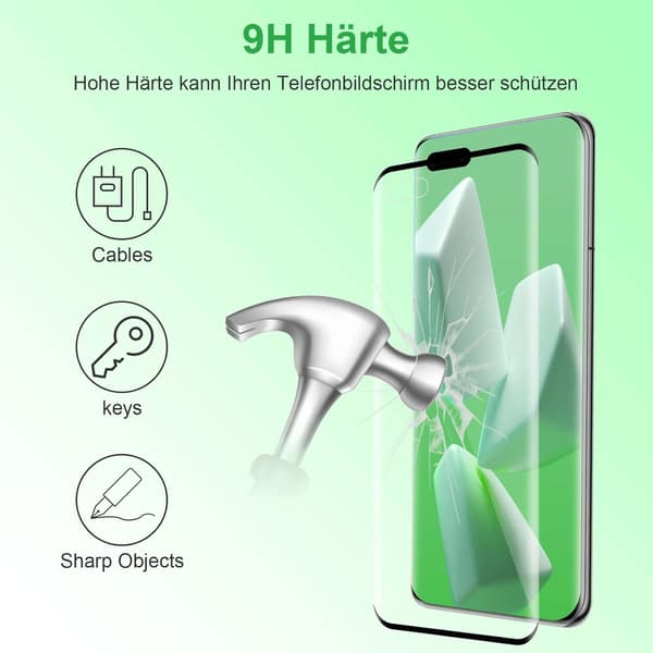 2 st härdat glas för Huawei P40 Pro 5G WSKY