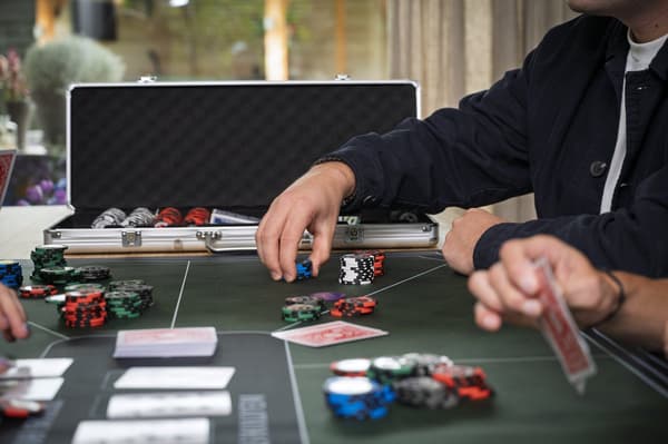 ENGELHART GRØN pokermåtte 120x60