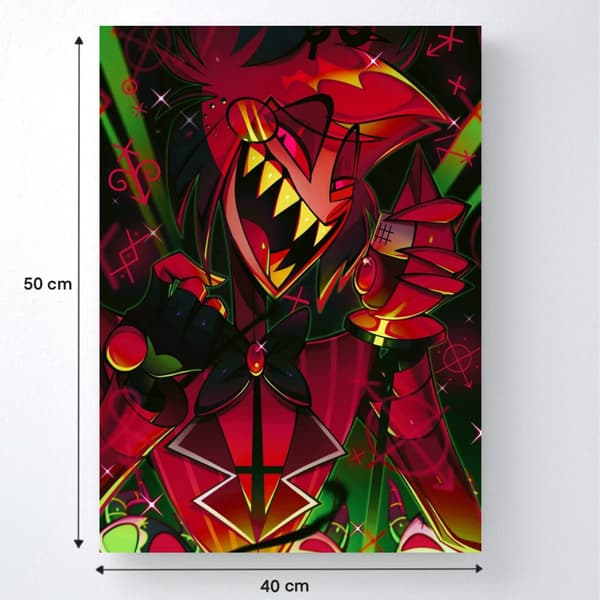 MALING EFTER TAL Billeder til maleri Hazbin Hotel Alastor 40x50 cm