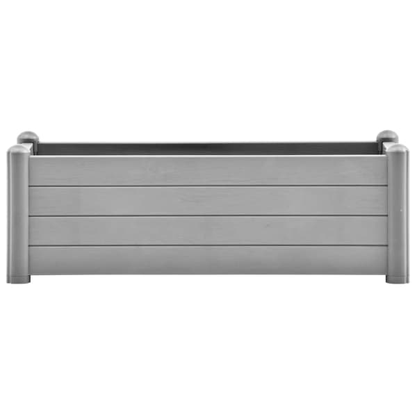 vidaXL højbed, PP, stengrå, 100x43x35 cm