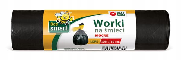 Bee Smart LDPE affaldsposer 120 l 10 stk. 242342