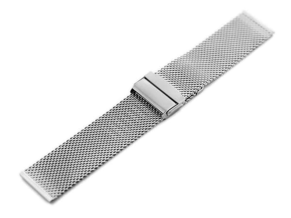 Pacific M8 Armbånd - HQ Mesh - Sølv 22mm