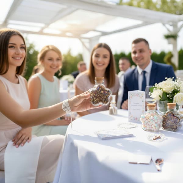 5x Daisy dekorative krukker 150ml tak til nadver dåb bryllup
