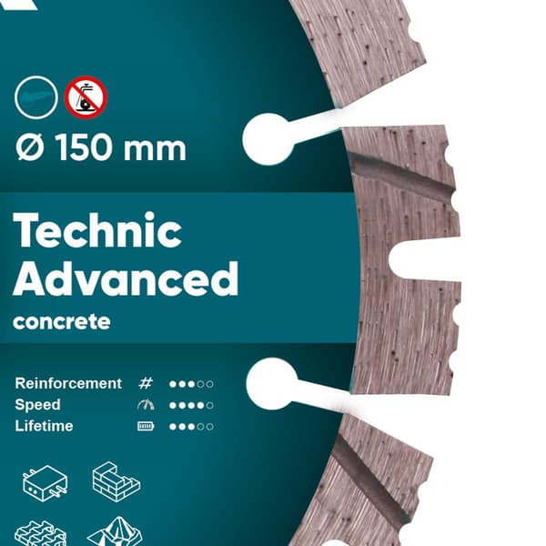 DISTRACT DIAMANTBLAD TECHNIC ADVANCED 150 x 2,3/1,5 x 11 x 22,23-12