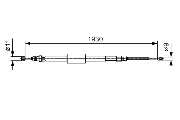 HÅNDBREMSEKABLER 1987482011 BOSCH