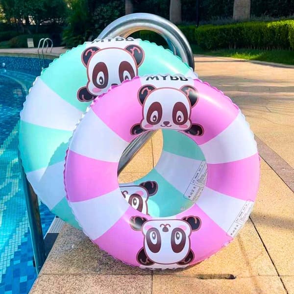 Oppustelig Svømmering For Børn BESTWAY Panda Pool Strand Sikker